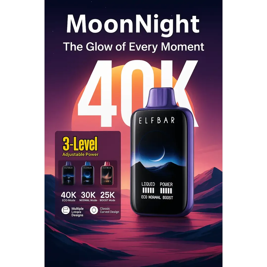 Elf Bar Moon Night 40K – Strawberry Kiwi Ice 40000 Puffs
